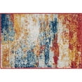 thumbnail image 3 of Bliss Rugs Abstract Indoor Doormat Contemporary Floor Mat for Entrance, Indoor Door Mat | Multi-Color, 2' x 3', 3 of 7