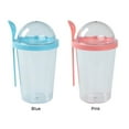 thumbnail image 3 of MesaSe Overnight Oats Containers With Lids Spoons Overnight Oats Jars Breakfast On The Go Cups Take And Go Yogurt Cup With Topping Cereal Cup With Fork For Oatmeal, 3 of 4