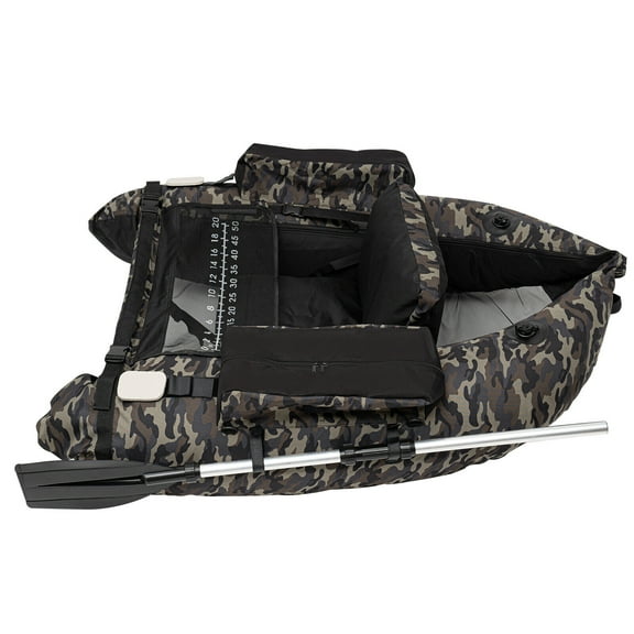 TFCFL Inflatable Boat Fishing Dinghy Boat Portable Backrest Adjustable Kayak with Hand Air Pump 130kg