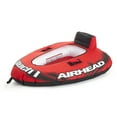 thumbnail image 1 of Airhead Mach 1 Inflatable Single Rider Towable Lake Ocean Water Tube Float, Red, 1 of 5