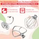 thumbnail image 2 of Accesorios de acero inoxidable para batidora KitchenAid de 4,5 a 5 cuartos de galón, 2 of 6
