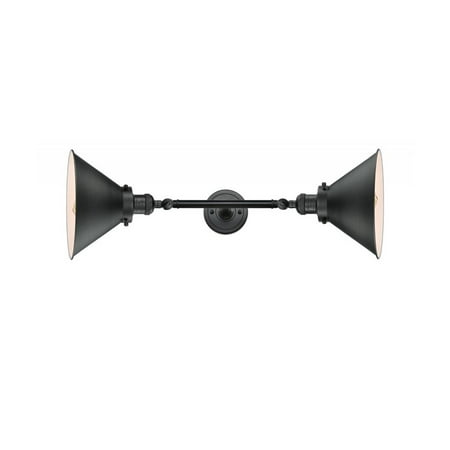 

Polished Nickel Tone Bathroom Vanity 10 Wide Steel/Cast Brass Medium Base LED 2 Light Fixture