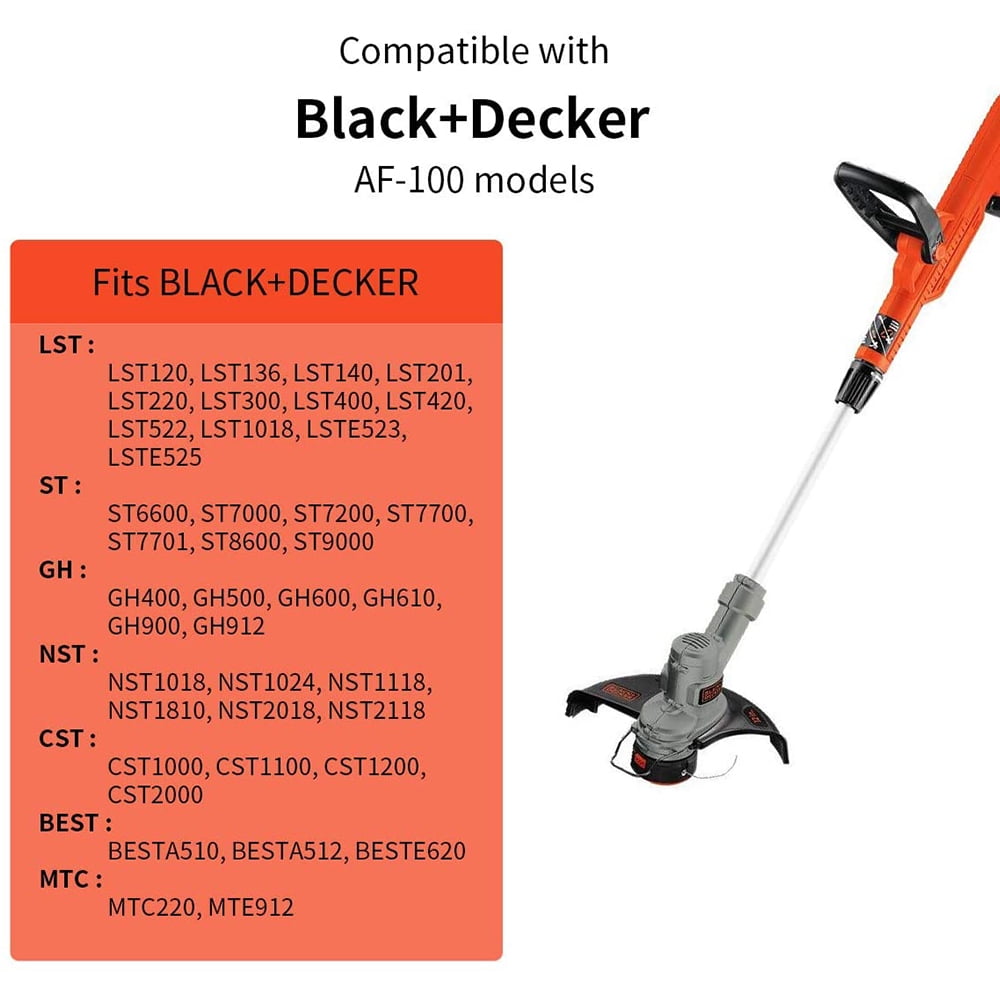 3/4/6 Pcs Replaceable Apply To Black+decker Af-100 Trimmer Line Spoolsa-1