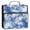 Blue Tie-dye Pattern, variant on Water-Resistant 3-Ring Binder Organizer with Multiple Pockets Zipper Binder Bag for Office Green Ink Splatter Pattern