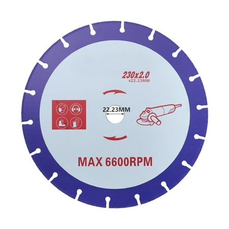 

105mm-230mm Diamond Saw Blade Metal Cutting Multi-Purpose Circular Carbide Cutter for Angle Grinder Sawing