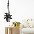 thumbnail image 1 of HomeNest Macrame Hanger Indoor Outdoor Handmade Cotton Rope Hanging Planters Set With Wood Beads Decorative Macrame Hanger For Home Decor Flower Pot Not Included, 1 of 2