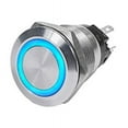 thumbnail image 2 of Blue Sea Systems Push Button LED Ring Switch, Blue, Off-(On), 2 of 2