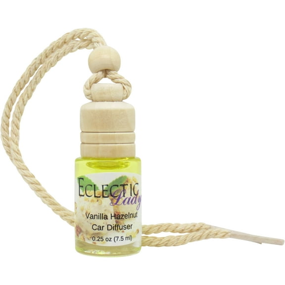 Vanilla Hazelnut Scented Car Diffuser by Eclectic Lady, 7.5 ml, Air Freshener, Premium Fragrance