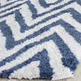 thumbnail image 3 of Safavieh Shag 10' X 14' Hand Tufted Acrylic Rug in Ivory and Blue, 3 of 3