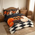 thumbnail image 2 of Erosebridal Pumpkin Variety 7-Piece Twin Bedding,Fall Harvest Bedding Comforter Set,Dark Grey,Reversible, 2 of 6