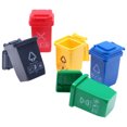 thumbnail image 5 of KAKOWELY 5pcs Miniature Garbage Cans Mini Trash Cans Mini House Garbage Models Sand Table Decorations,1.57"X1.18"X0.98", 5 of 5