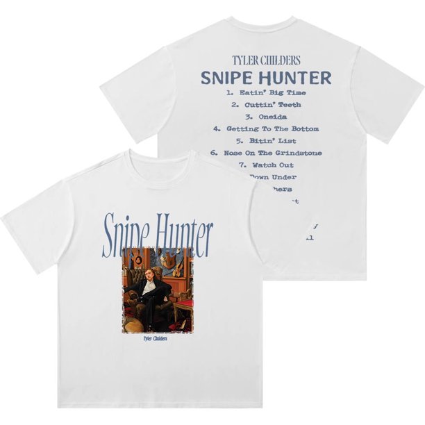 Tyler Childers Tracklist Wash Camisetas Snipe Hunter Merch Mujeres Hombres Camiseta de manga corta de algodón