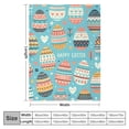 thumbnail image 4 of Nawypu Happy Easter Colorful Eggs Throw Blanket Lightweight Fuzzy Cozy Soft Flannel Blanket for Living Room Bedroom Couch Bed Sofa, 4 of 6