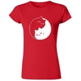 thumbnail image 2 of Sweet Cats Yin Yang Kittens Printed Design Women's Tank Top Soft and Comfy Tank Top, Lightweight Tank Top Red Tee Large, 2 of 3