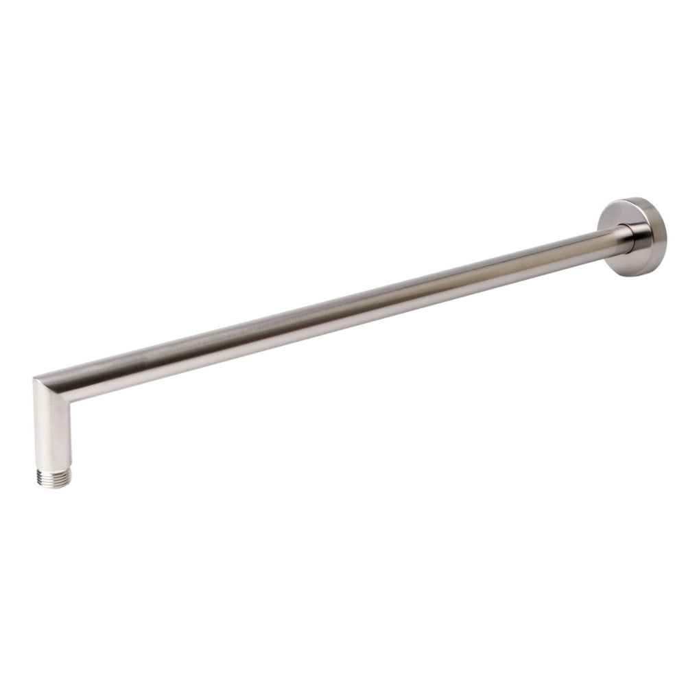 Brushed Nickel 20" Round Wall Shower Arm