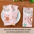 thumbnail image 3 of Coolnut Set of 6 Cute Unicorn Pink Napkins Cloth Napkins 20"x20", Washable Polyester Dinner Napkins for Parties, Wedding, Restaurant, 3 of 6