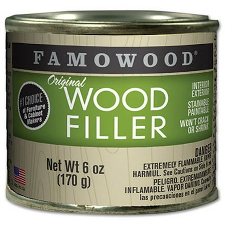 36141134 Original Wood Filler - 1/4 Pint, Red Oak, Dries in 15 minutes By FamoWood From