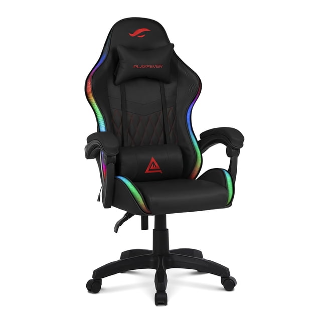 Silla Gamer Playfever Delta Luz Rgb Ergonomica Reclinable