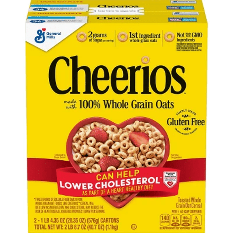 Cheerios Gluten-Free Cold Breakfast Cereal (20.35 Oz., 2 Pk.)