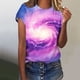 thumbnail image 4 of Tops de Manga Corta para las Mujeres Camiseta Impresa Unisex de Ajuste Suelto, Blusa Casual de Cuello Redondo para el Uso Diario de Primavera, 4 of 6