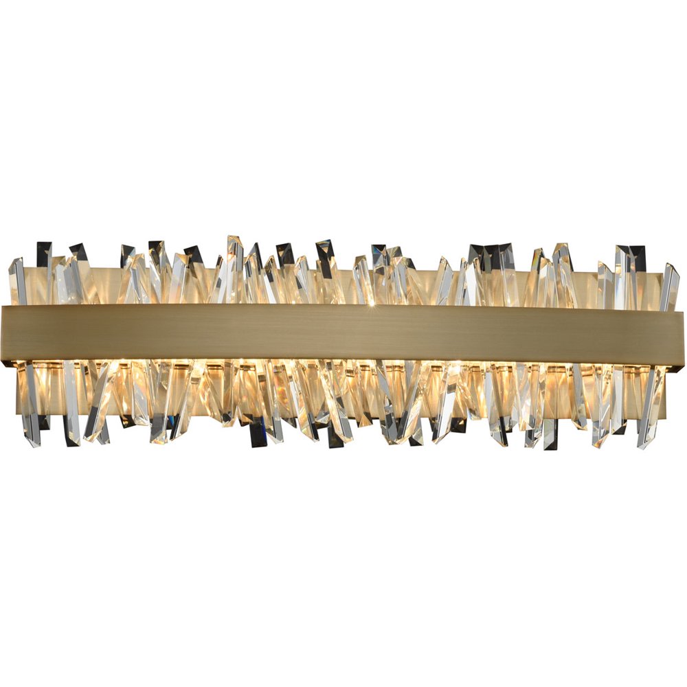 Bathroom Vanity 1 Light Fixtures With Brushed Champagne Gold Finish LED