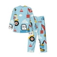 thumbnail image 2 of Kll Building Truck Sleepwear Mens Flannel Pajamas,Long Cotton Pj Set, 2 of 9