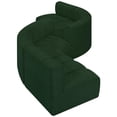 thumbnail image 3 of Meridian Furniture Arc Green Boucle Fabric Modular Sectional, 3 of 5
