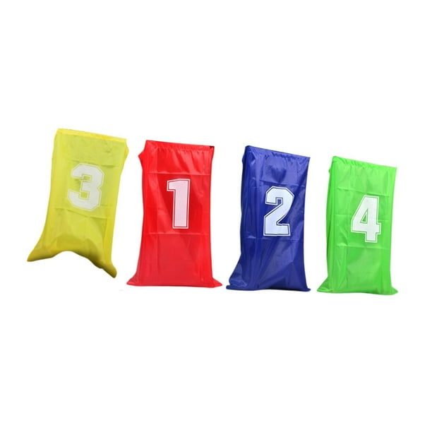 Potato Sack Bag Bag Jumping Bag Jugues Juegos de césped Colorido Suministro de fiesta Fun Equipo de deportes Juego al aire libre para el carnaval de 4 piezas