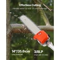 thumbnail image 4 of VEVOR Gas Pole Saw 52CC 2-Stroke Extendable Cordless Tree Trimmer 14in Cutting Bar, 4 of 9