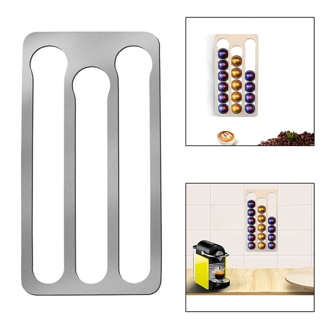 Soporte de estante de almacenamiento de cocina Macarena Bandeja de torre Plata