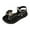 Black, variant on REDARER Children Shoes Thick Soled Comfortable Soft Soled Sandals Fashionable Princess Butterfly Sandals,8-9 Years