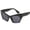 Black, variant on Stylish Cat Eye Trim Sunglasses With Durable Polycarbonate Frame For Everyday Wear