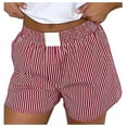 thumbnail image 1 of 2025 Shorts pour Femmes Mignons Chaussettes Courtes Douces pour Femmes Shorts Imprimés Rayés Pantalons de Plage pour Femmes Shorts de Course Shorts pour Femmes Pyjamas en Denim Soie pour Femmes Ensemble de Shorts, 1 of 3