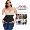 thumbnail image 5 of MANIFIQUE Plus Size Body Shaper Tummy Control Panty - Shapewear for Women, Black, 1-Pack, 5 of 6