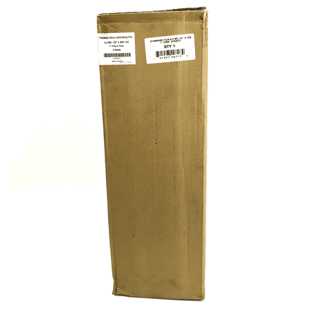 Premium Gloss Laminating Film 252005C1 5.0mil 25" x 200' 1" poly clear 2 rolls