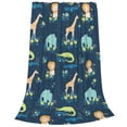 thumbnail image 2 of Pofeuu Tropical Animals Print Ultra-Soft Micro Fleece Blanket,for Bed Or Sofa,All Season Throw Blankets Flannel Blanket-50"x40", 2 of 7