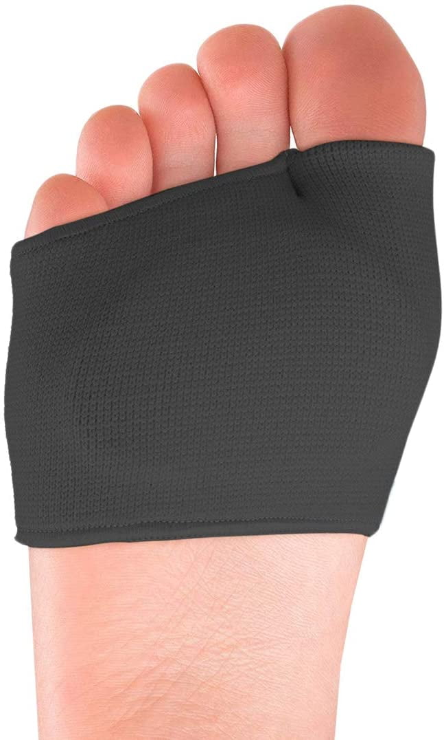 ZenToes Fabric Metatarsal Sleeve with Sole Cushion Gel Pads Mortons Neuroma Ball of Foot Pain Half Sock Supports Metatarsalgia 