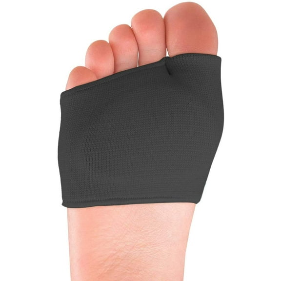 Metatarsal Sleeve Pads,Ball of Foot Cushions with Soft Gel,Fabric Forefoot Compression Socks,Half Bunion Sleeves Great for Mortons Neuroma,Metatarsal and Forefoot Pain Relief,for Men and Women.