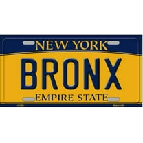 Bronx New York Novelty Metal License Plate Tag LP-8941