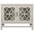 thumbnail image 4 of Aukfa Wood Sideboard Buffet Cabinet with Doors and Adjustable Shelf, Cream White, 4 of 10
