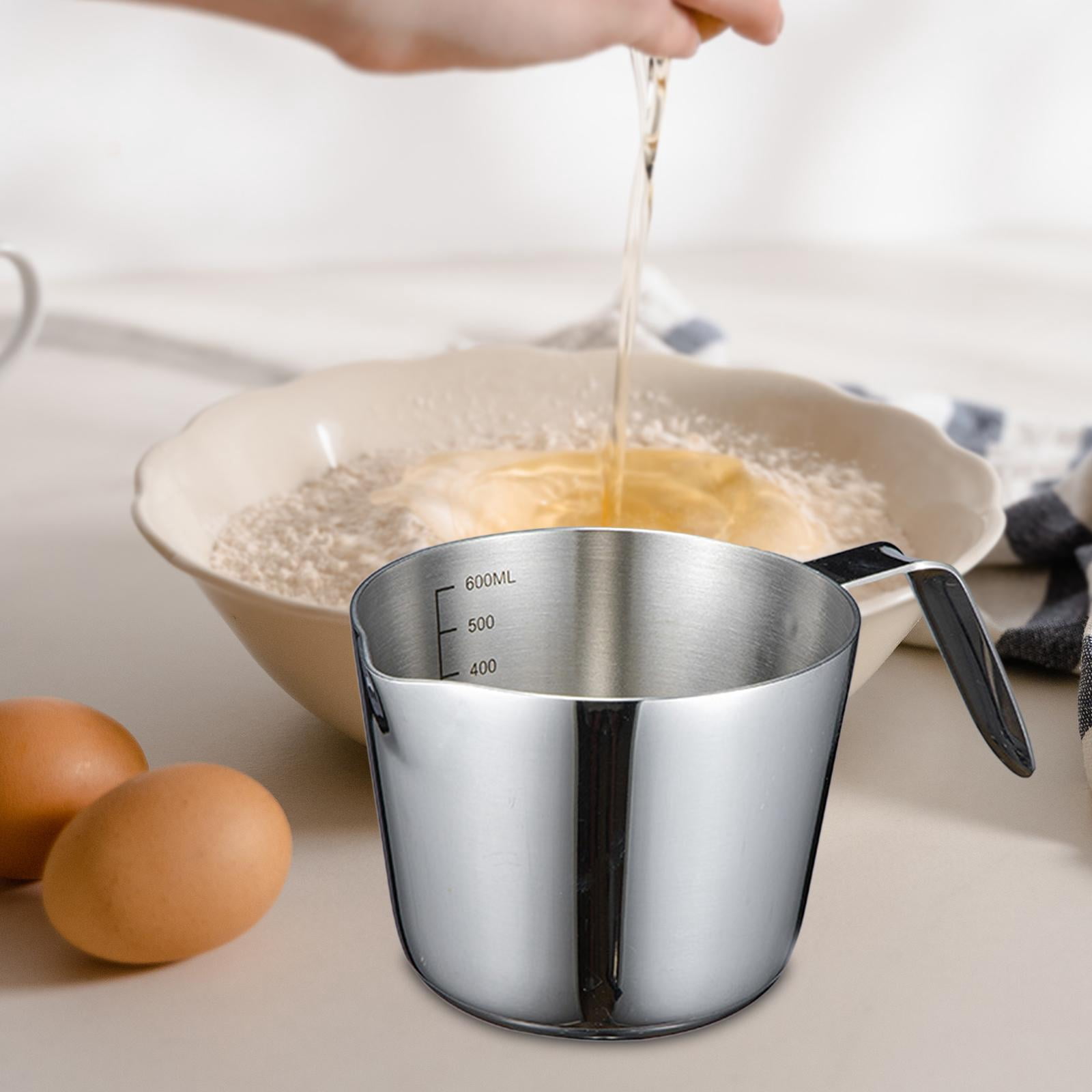 Fiocias Accurate Milk Frother Cup Durable Milk Frothing Pitcher Jug for Tea Coffee Sugar