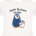 thumbnail image 4 of Inktastic Happy Birthday, Uncle Cute Penguins Boys or Girls Long Sleeve Baby Bodysuit, 4 of 5