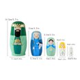 thumbnail image 3 of YOHAVEN Wooden Russian Nesting Dolls 5 Piece Matryoshka Set Hand Painted Christmas Easter Decorations Collectible Dolls for Home Table Ornament Family Gift Holiday Decor, 3 of 7