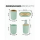 thumbnail image 5 of Accesorios  Xtellar De Baño Set De 4 Piezas Juego De Baño Con Dispensador Jabonera Vaso Porta Cepillos De Dientes Color Verde, 5 of 5