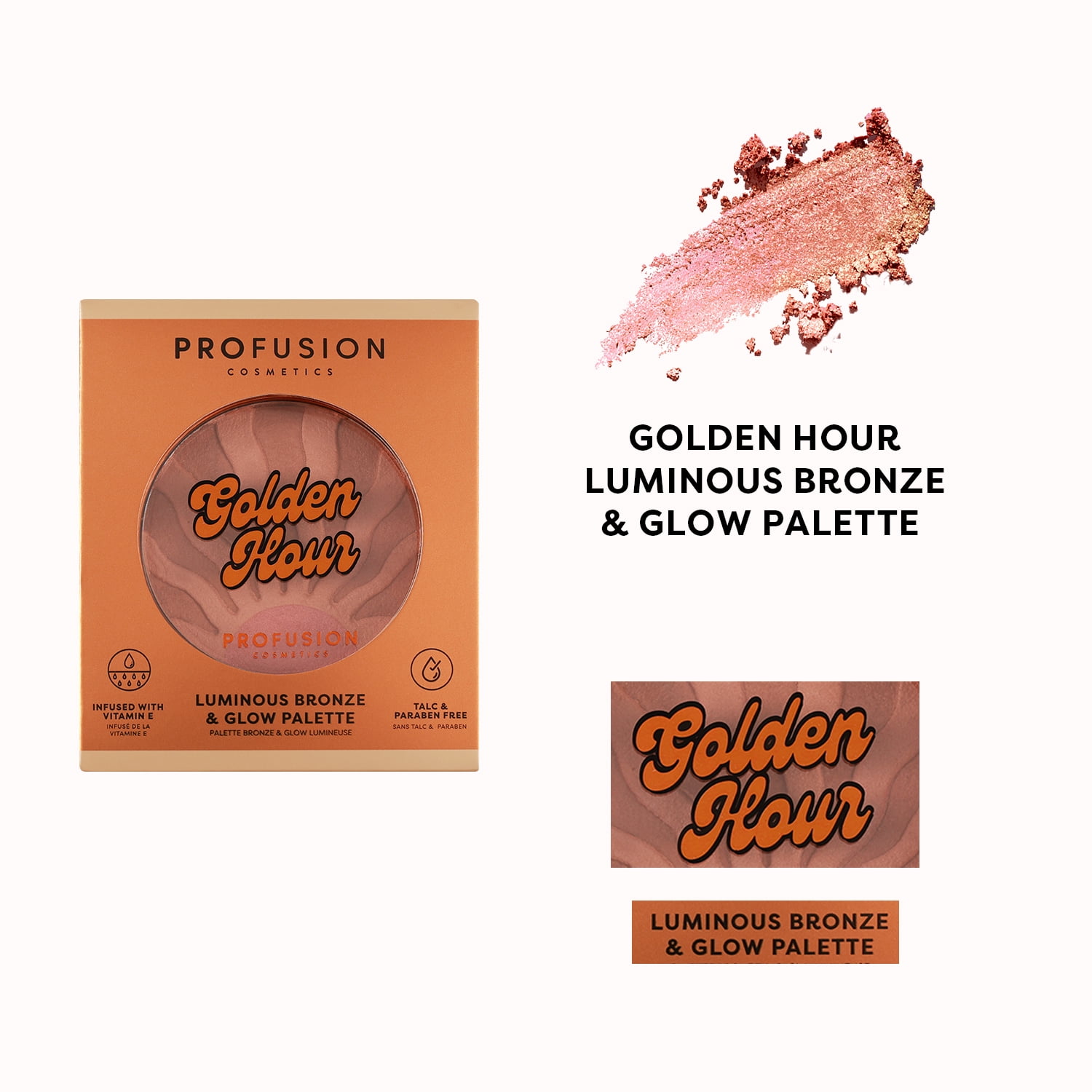 Profusion Cosmetics Golden Hour Luminous Bronze & Glow Palette