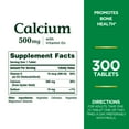 thumbnail image 4 of Nature's Bounty Calcium 500 mg + Vitamin D3 10 mcg Tablets for Bone Health, 300 Ct, 4 of 6