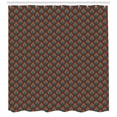 thumbnail image 3 of Ethnic Shower Curtain, Floral Vintage Pattern of Arabic Ornamentation with Fish Scale-Like Geometric Shapes, Fabric Bathroom Set with Hooks, 69W X 84L Inches Extra Long, Multicolor, by Ambesonne, 3 of 3