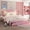 Pink (With Drawers), variant on Memoryfield LED Light Upholstered Bed Frame, Full Size Princess Bed with Fabric Headboard, Features Wood Slats and No Box Spring Needed, Pink