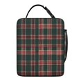 thumbnail image 5 of Red and Green Checkered Pattern Insulated Lunch Bag for Men Women,Waterproof Lunch Box for Work,Picnic or Travel,Thermal Insulation,10.63x9.06x3.54 Inches, 5 of 5