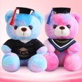 thumbnail image 4 of 12 estilos 23cm nuevo Dr. Bear peluche de juguete de peluche suave colorido oso Animal muñecas graduación regalos de cumpleaños para niños niñas, 4 of 5